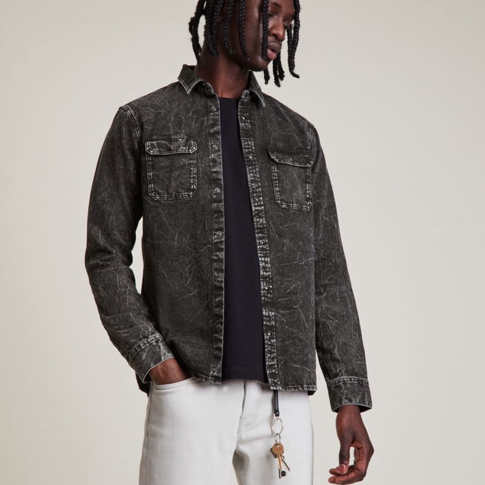 AllSaints Nokken Denim Shirt M